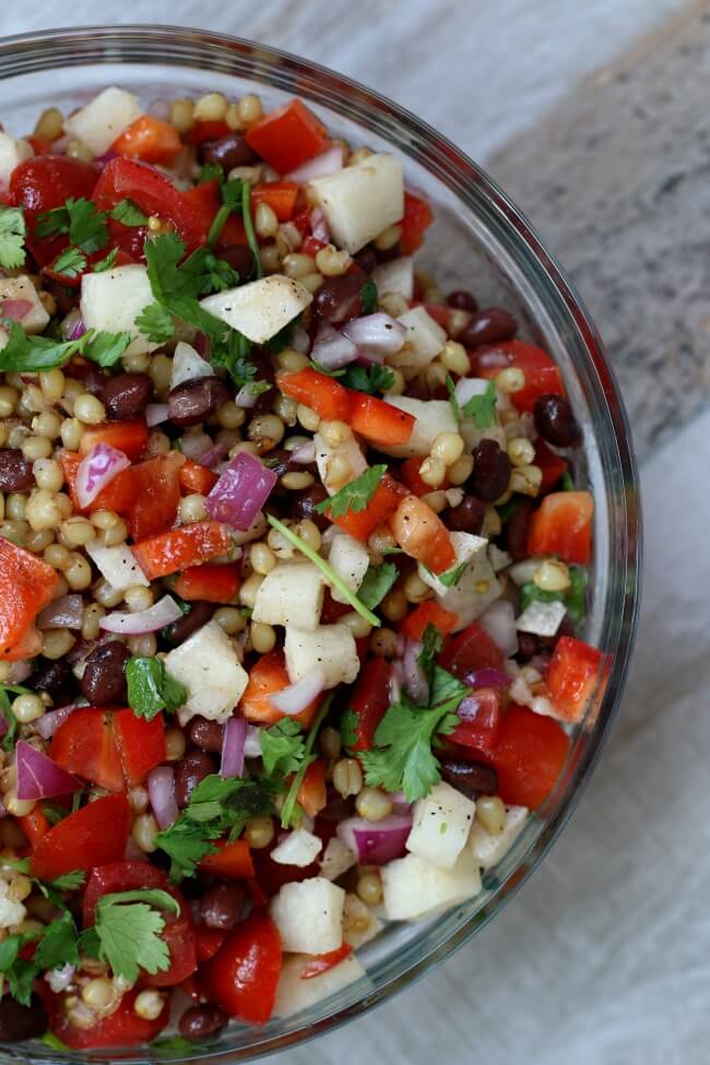 Wheat Berry Salad with Cilantro and Jicama