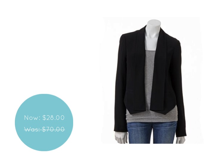 LC Lauren Conrad Cropped Crepe Blazer by Kohl's