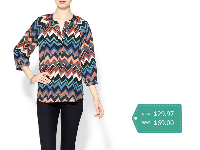 Collective Concepts Chevron Multi Tunic