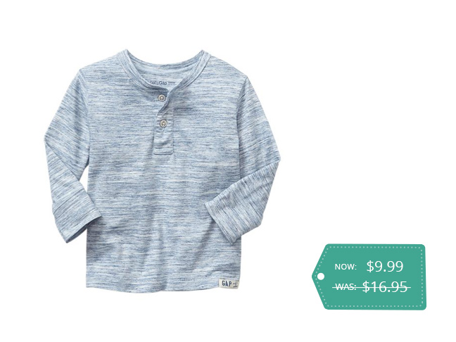 BabyGap Heathered Henley Tee