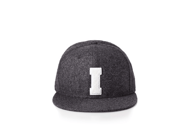 F21 Flannel Initial Baseball Cap