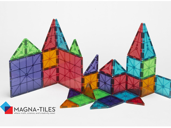 Magna-Tiles® Clear Colors 100 Piece Set