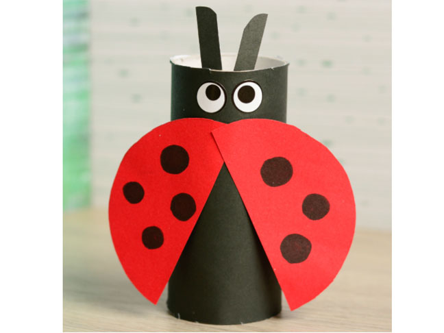 Toilet Paper Roll Ladybug Craft