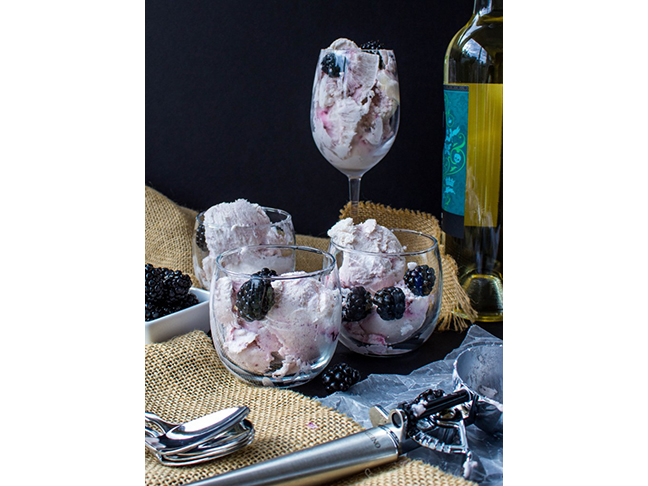 Moscato Blackberry Ice Cream