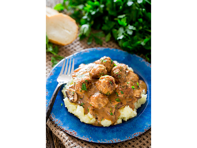 Meatballs with Mushroom Sauce