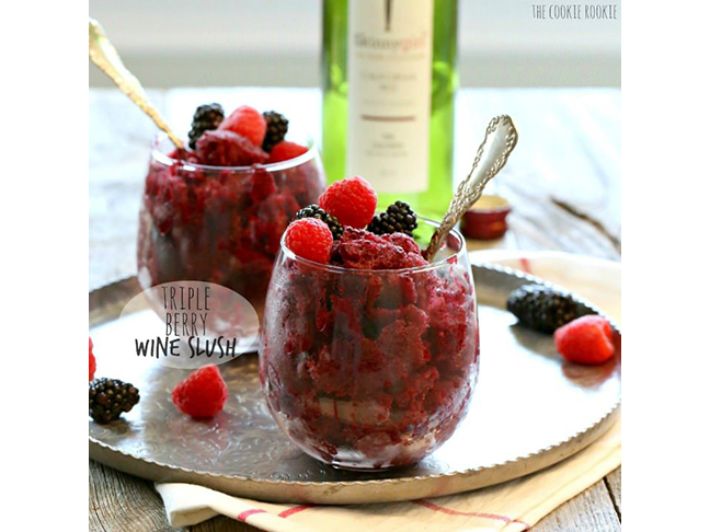 Triple Berry Wine Slush